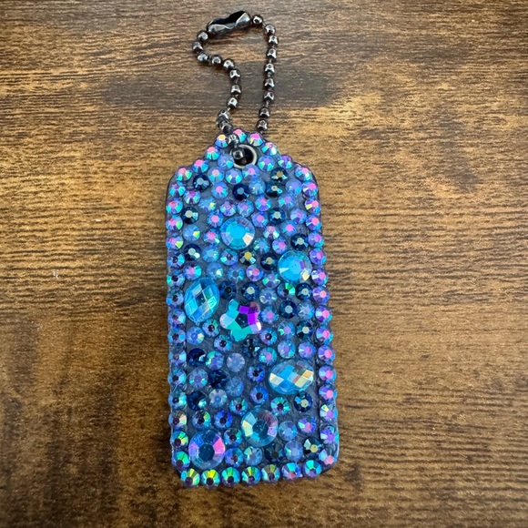 Coach Accessories - Coach Upcrafted Hangtag with Rhinestone Embellishments 2.5”